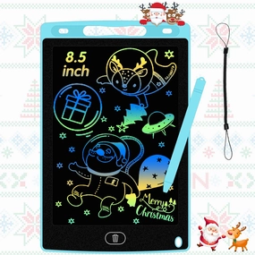 Adofi Ad-T8.5-BL-C-WM-US 8.5-inch LCD Writing Tablet for Kids, Etch a Sketch Writing Board for Kids, Toy for 1 2 3 Year Old Boys Girls, Christmas Gifts for 2 3 4 5 6 7 8 Years Old Girls Boys, Electronics Drawing Board