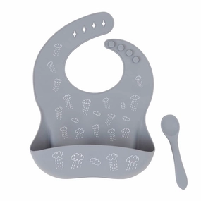 All4Ella Silicone Bib With Spoon & Reusable Bag