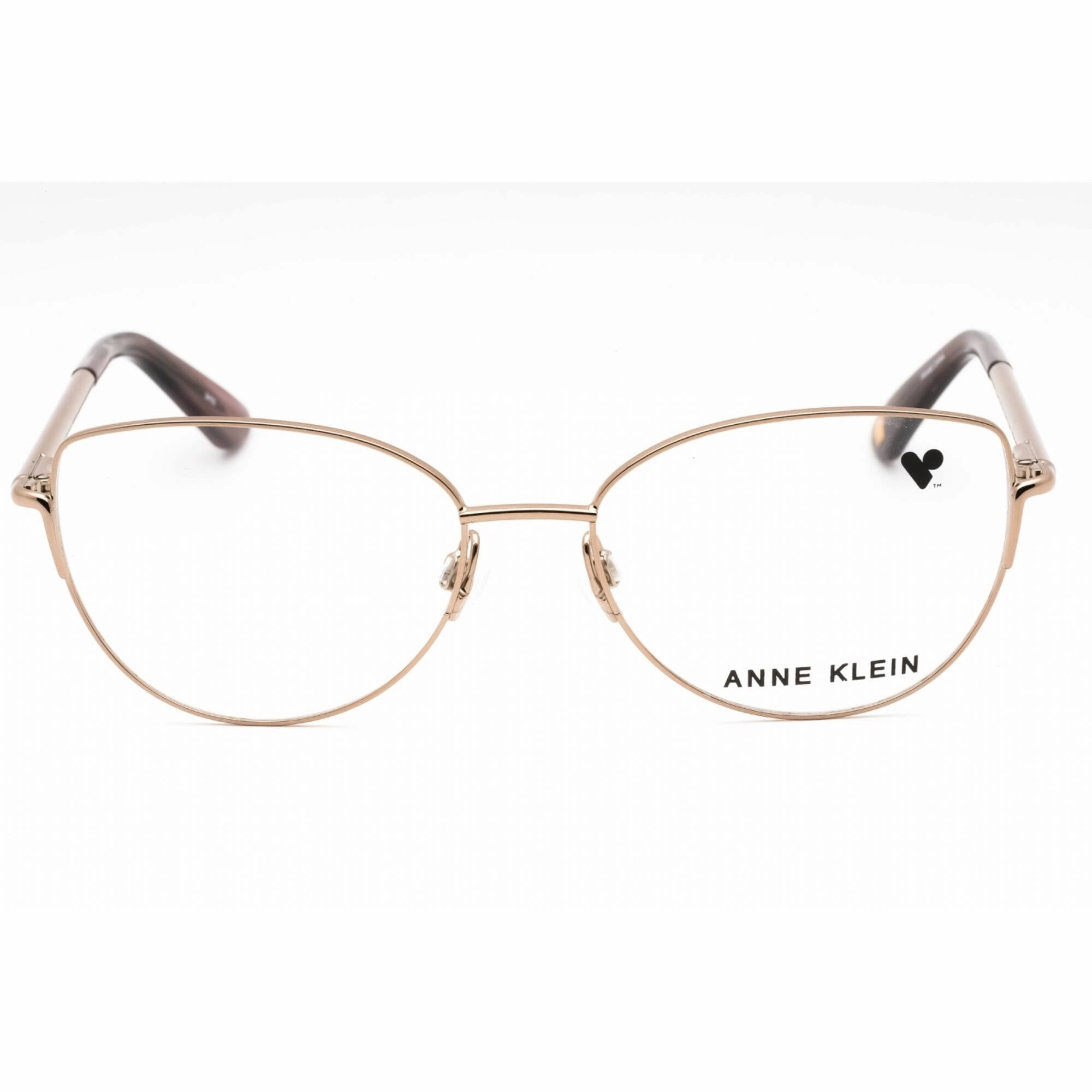 Anne Klein Women's Eyeglasses - Rose Gold Metal Full Rim Cat Eye Frame | AK5085 780