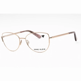 Anne Klein Women's Eyeglasses - Rose Gold Metal Full Rim Cat Eye Frame | AK5085 780