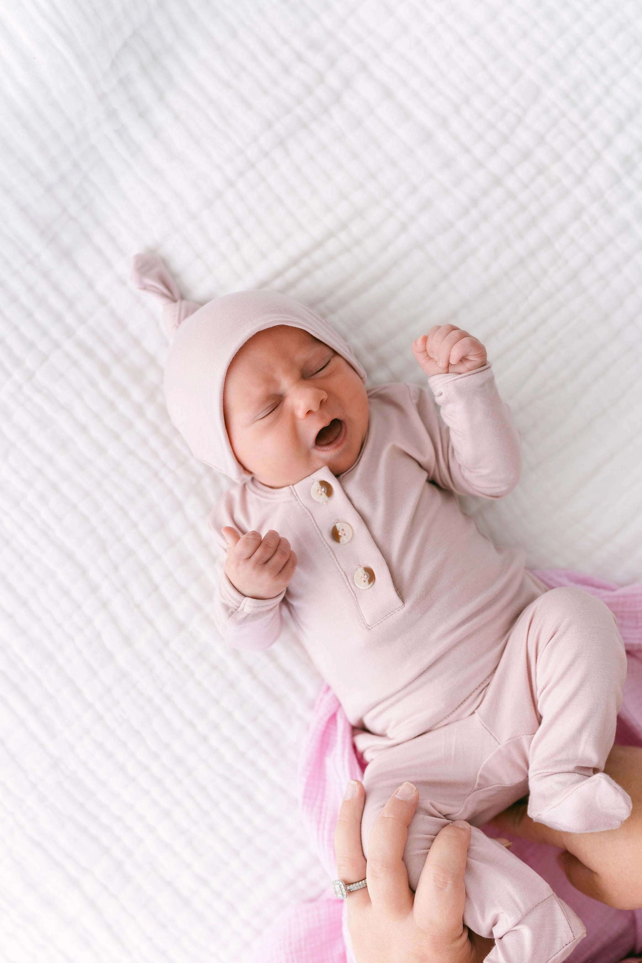 Aspen Outfit, Hat and Headband Set | Dusty Rose
