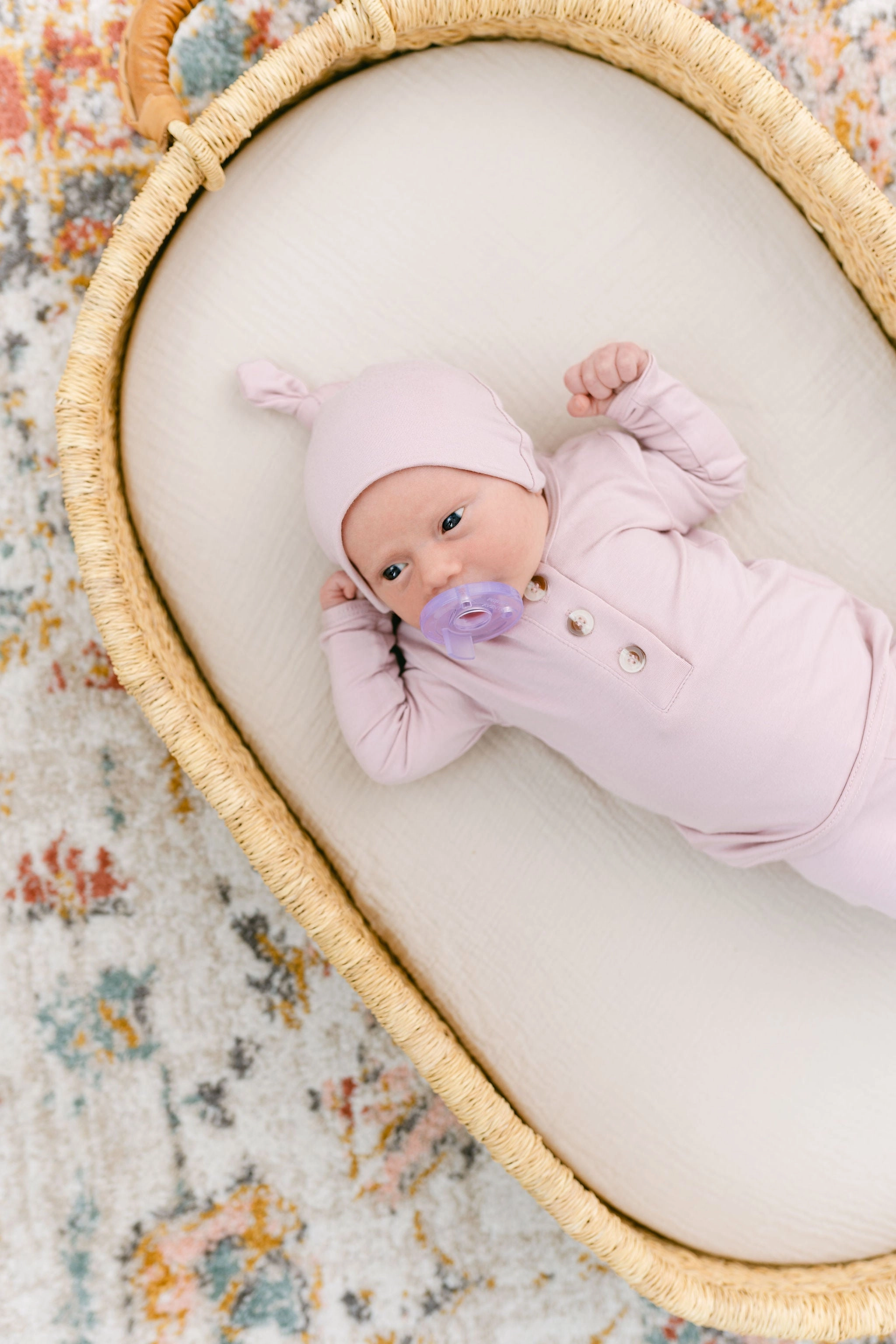 Aspen Outfit, Hat and Headband Set | Dusty Rose