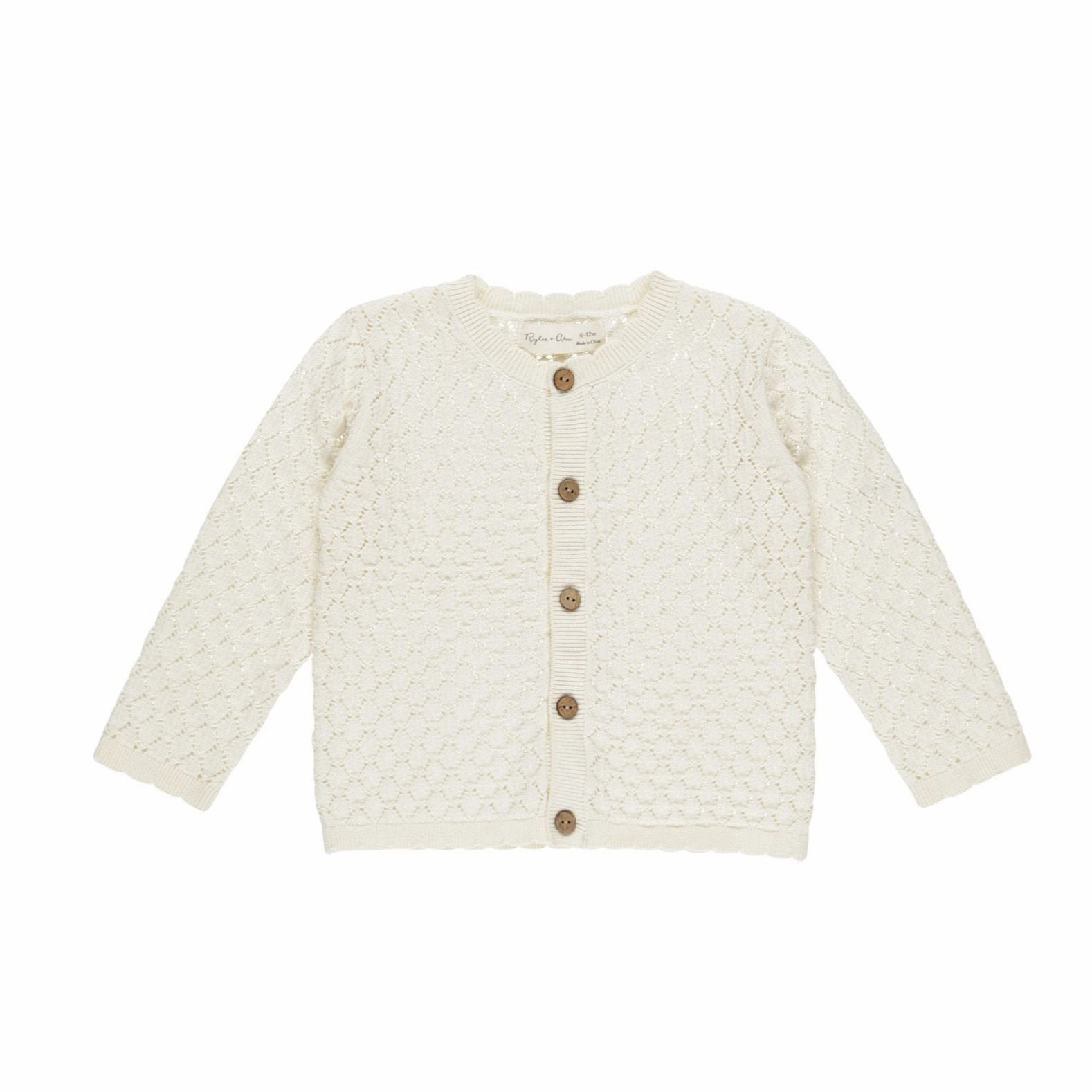 Baby Crochet Cardigan - Ivory