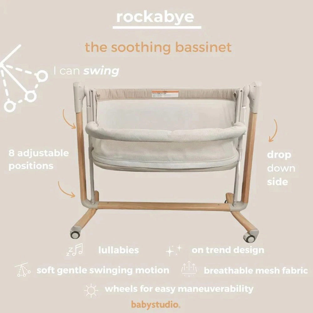 Baby Studio Rockabye Soothing Bassinet
