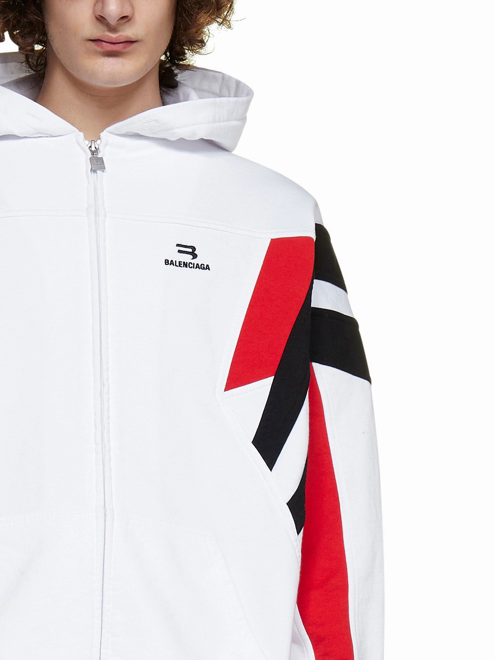 Balenciaga Sporty B Zip-Up Tracksuit Hoodie