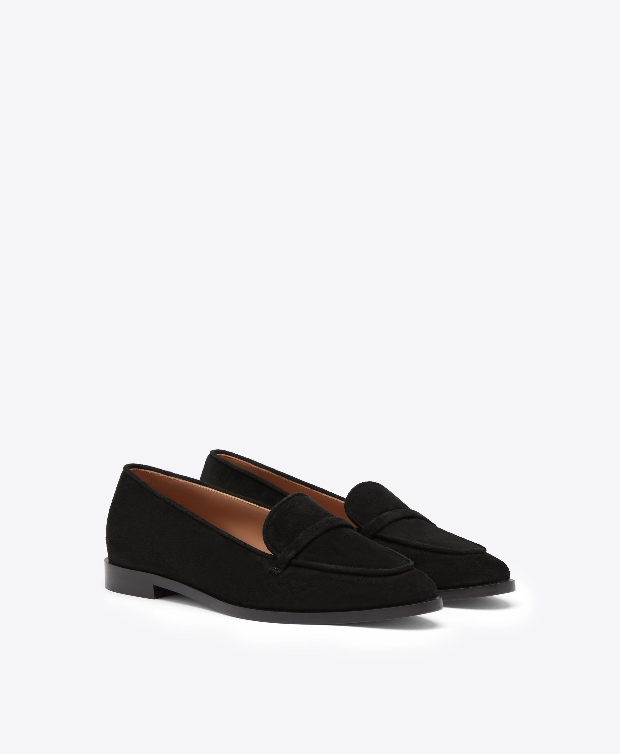 Barry Black Suede Loafers