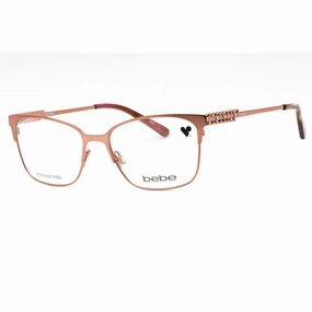 Bebe Women's Eyeglasses - Rose Gold Metal Full Rim Square Shape Frame | BB5155 770
