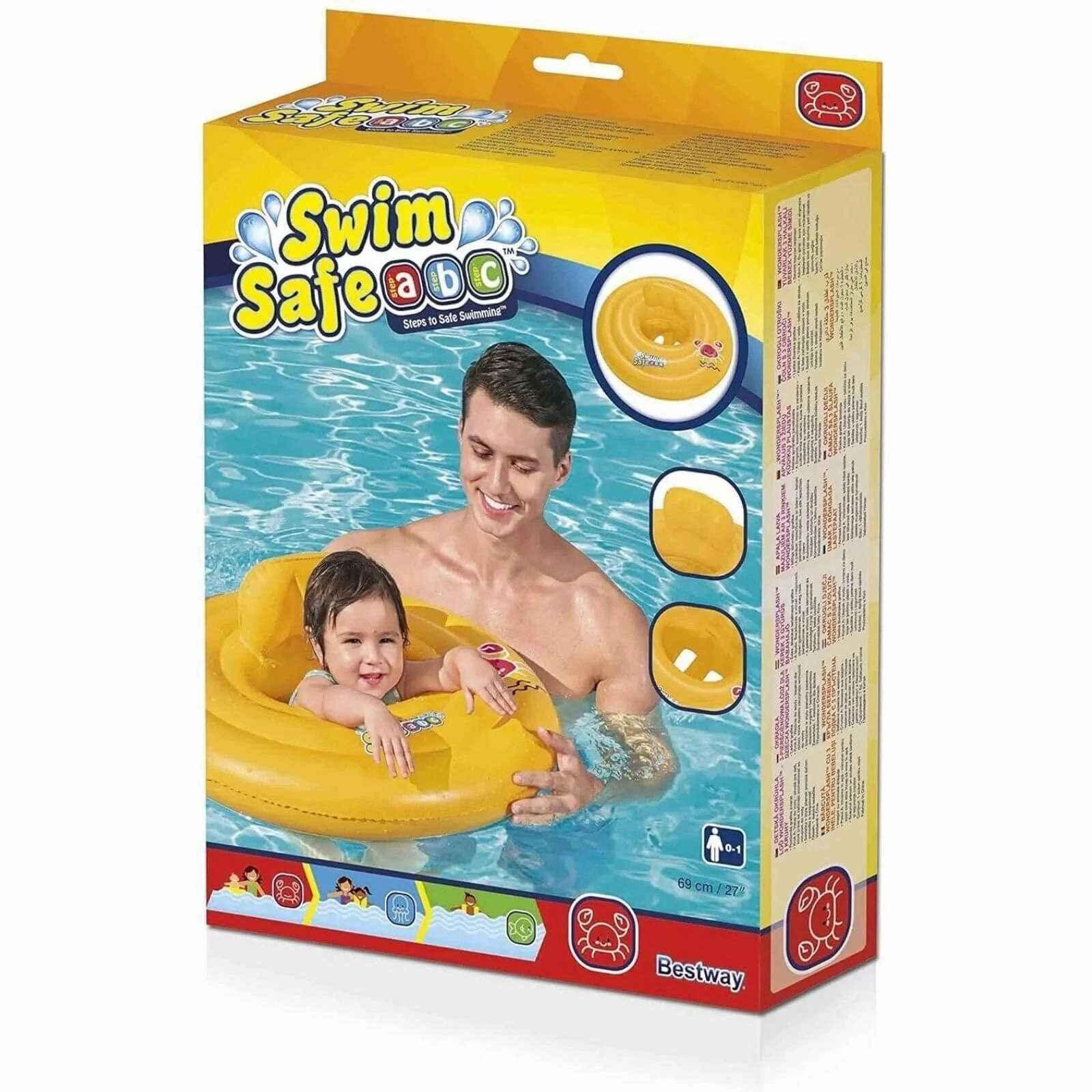 Bestway Wondersplash 3 Ring Baby Boat Round