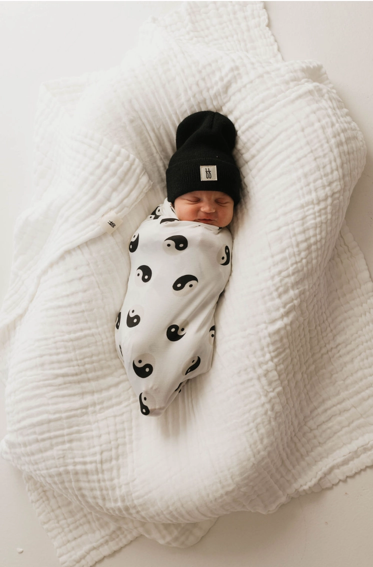 Black & White Yin Yang | Bamboo Swaddle