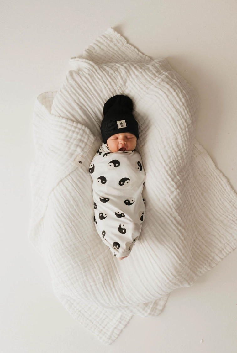 Black & White Yin Yang | Bamboo Swaddle