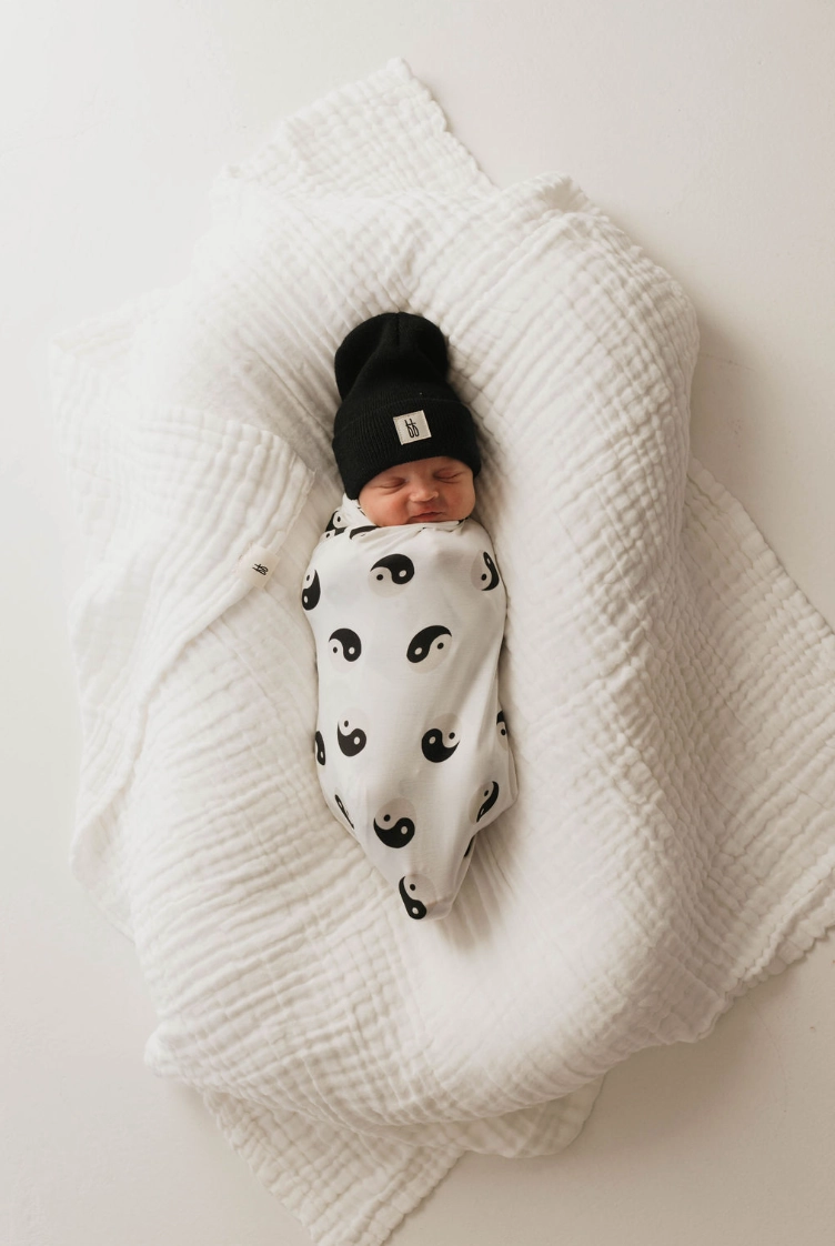 Black & White Yin Yang | Bamboo Swaddle