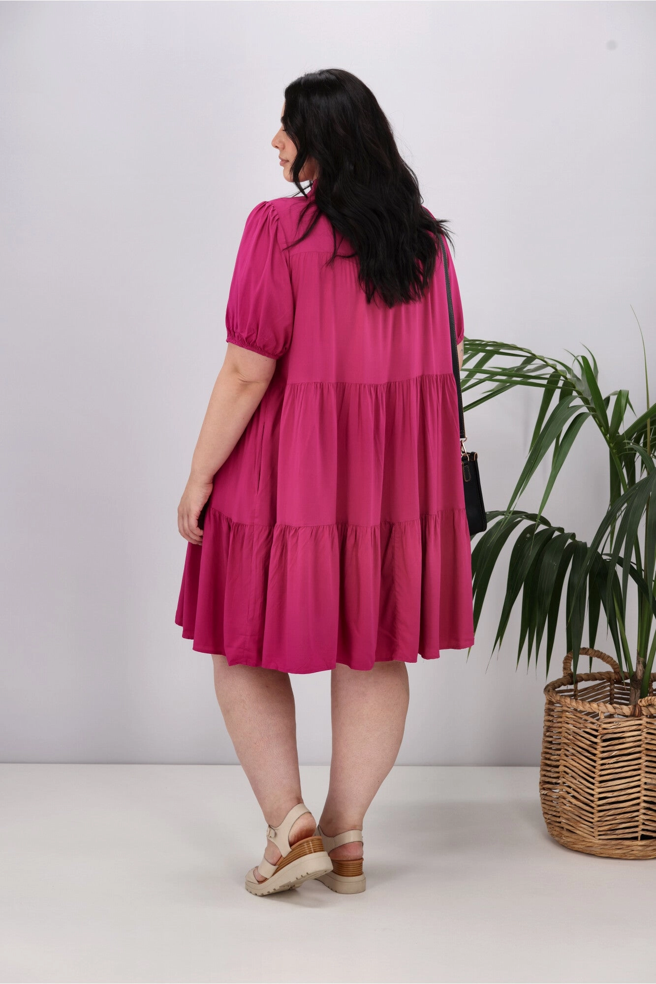 Boho Australia Masie Dress Magenta