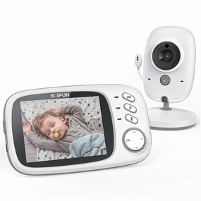BOIFUN VB603 Baby Monitor with Camera and Audio, No WiFi, VOX Mode, Night Vision, 3.2'' HD Screen, Two-Way Audio, Baby Camera