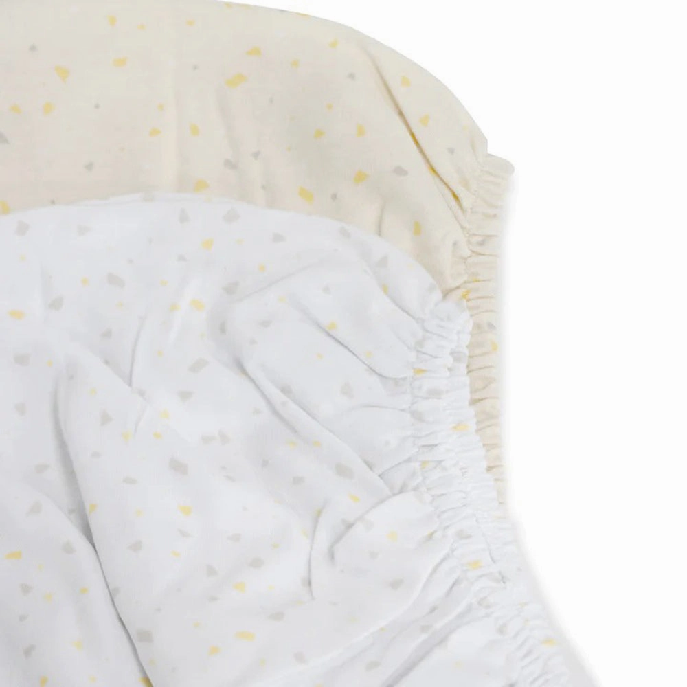 Bubba Blue Bassinet / Cradle Fitted Sheet Terrazzo 2 Pack
