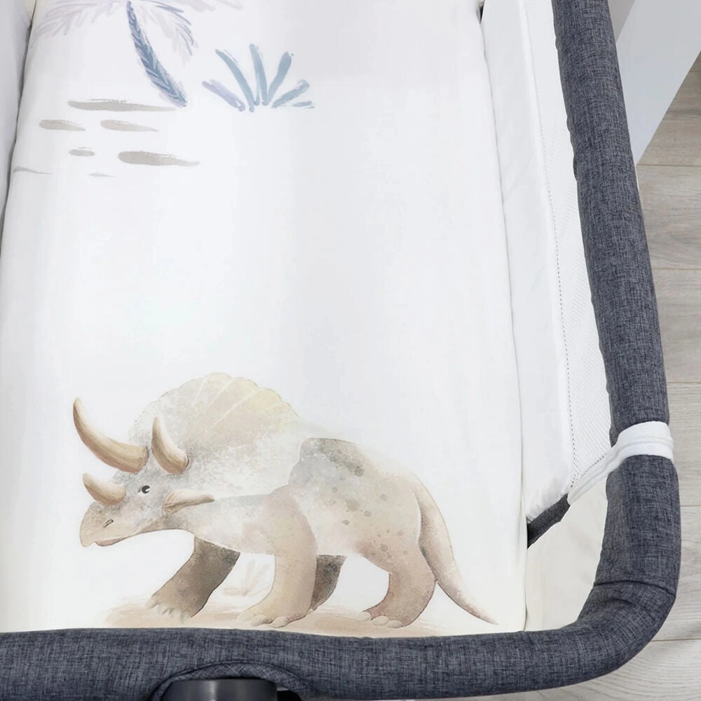 Bubba Blue Jurassic Bamboo 2pk Bedside Sleeper Fitted Sheets
