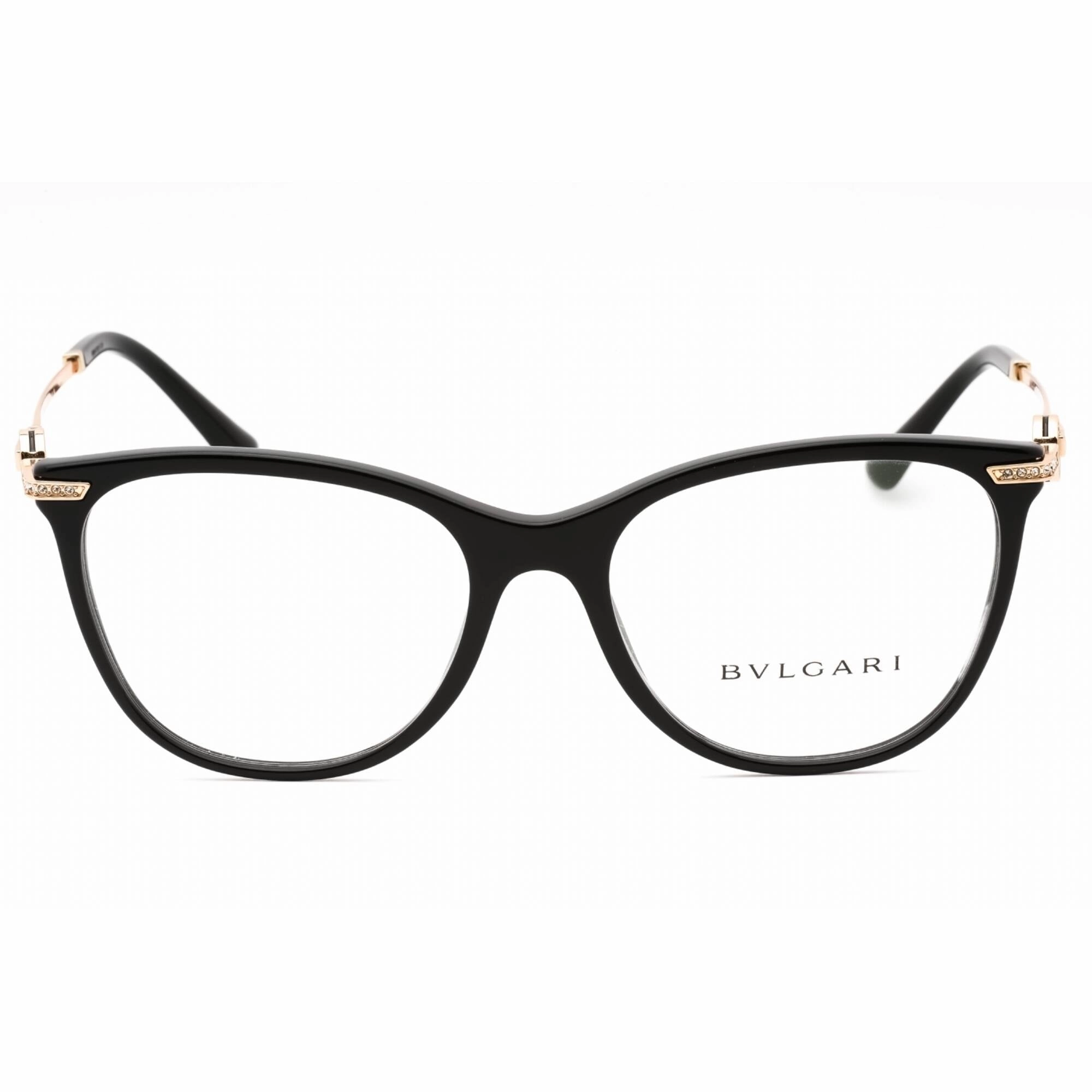 Bvlgari Women's Eyeglasses - Black Plastic Full Rim Cat Eye Shape Frame | 0BV4209B 501