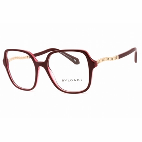 Bvlgari Women's Eyeglasses - Bordeaux Plastic Full Rim Butterfly Frame | 0BV4201B 5469
