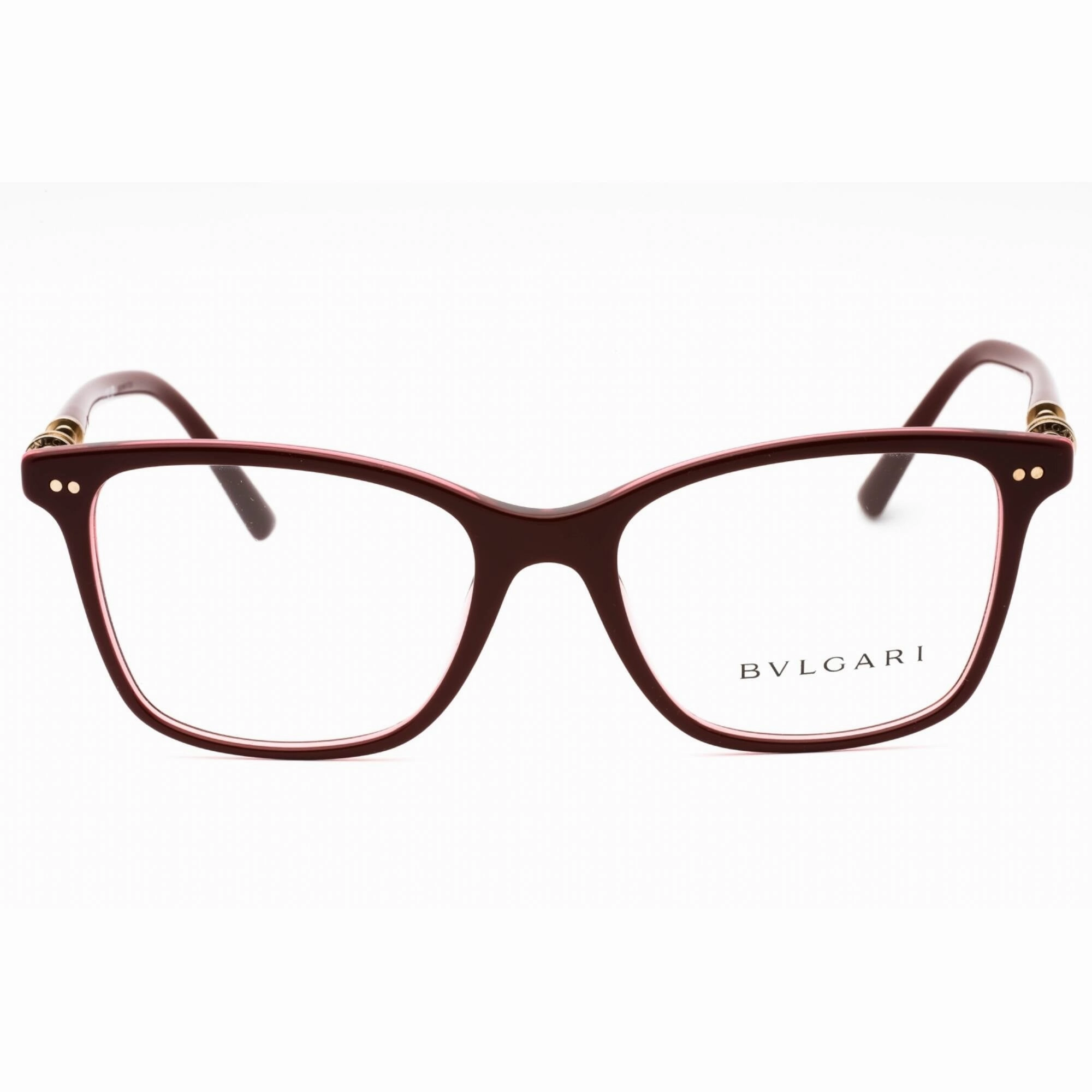 Bvlgari Women's Eyeglasses - Bordeaux Plastic Full Rim Cat Eye Frame | 0BV4203 5469