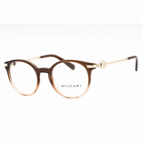 Bvlgari Women's Eyeglasses - Brown Gradient Beige Plastic Round Frame | 0BV4202 5476