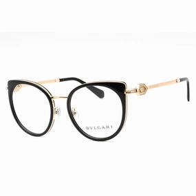 Bvlgari Women's Eyeglasses - Pink Gold Black Full Rim Cat Eye Frame | 0BV2228B 2014