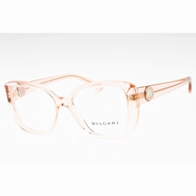 Bvlgari Women's Eyeglasses - Transparent Pink Plastic Butterfly Frame | 0BV4220 5470