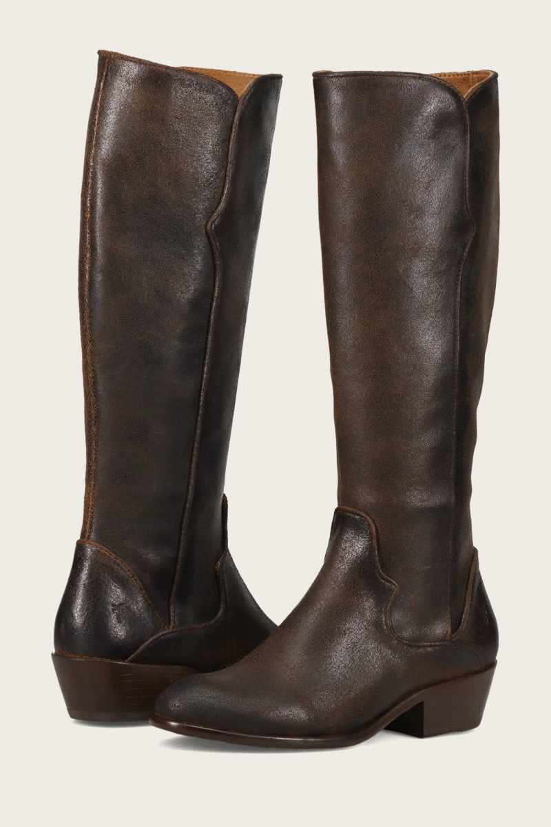 Carson Piping Tall Wide Calf - Pre-Loved