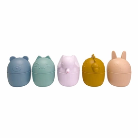 Cherub Baby Silicone Squeeze & Squirt Bath Toys 5pk Dusk