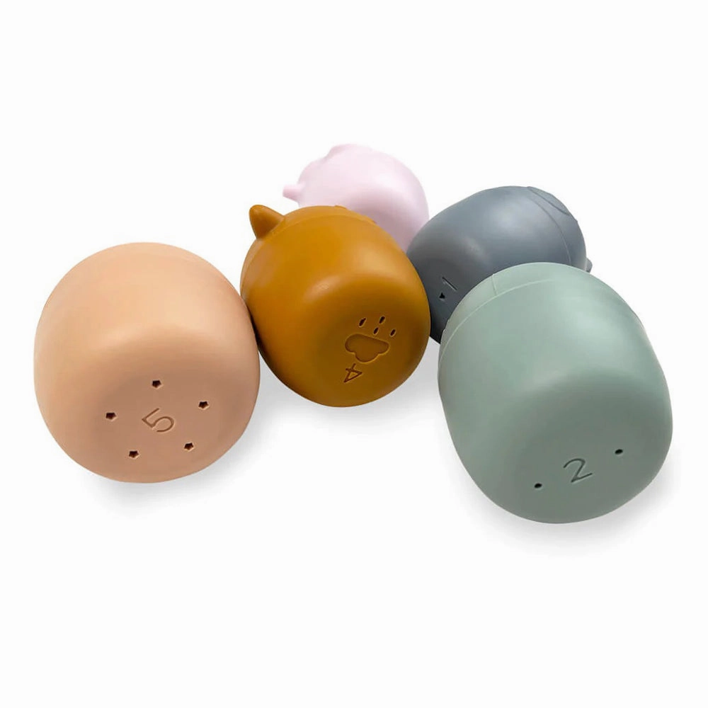 Cherub Baby Silicone Squeeze & Squirt Bath Toys 5pk Dusk