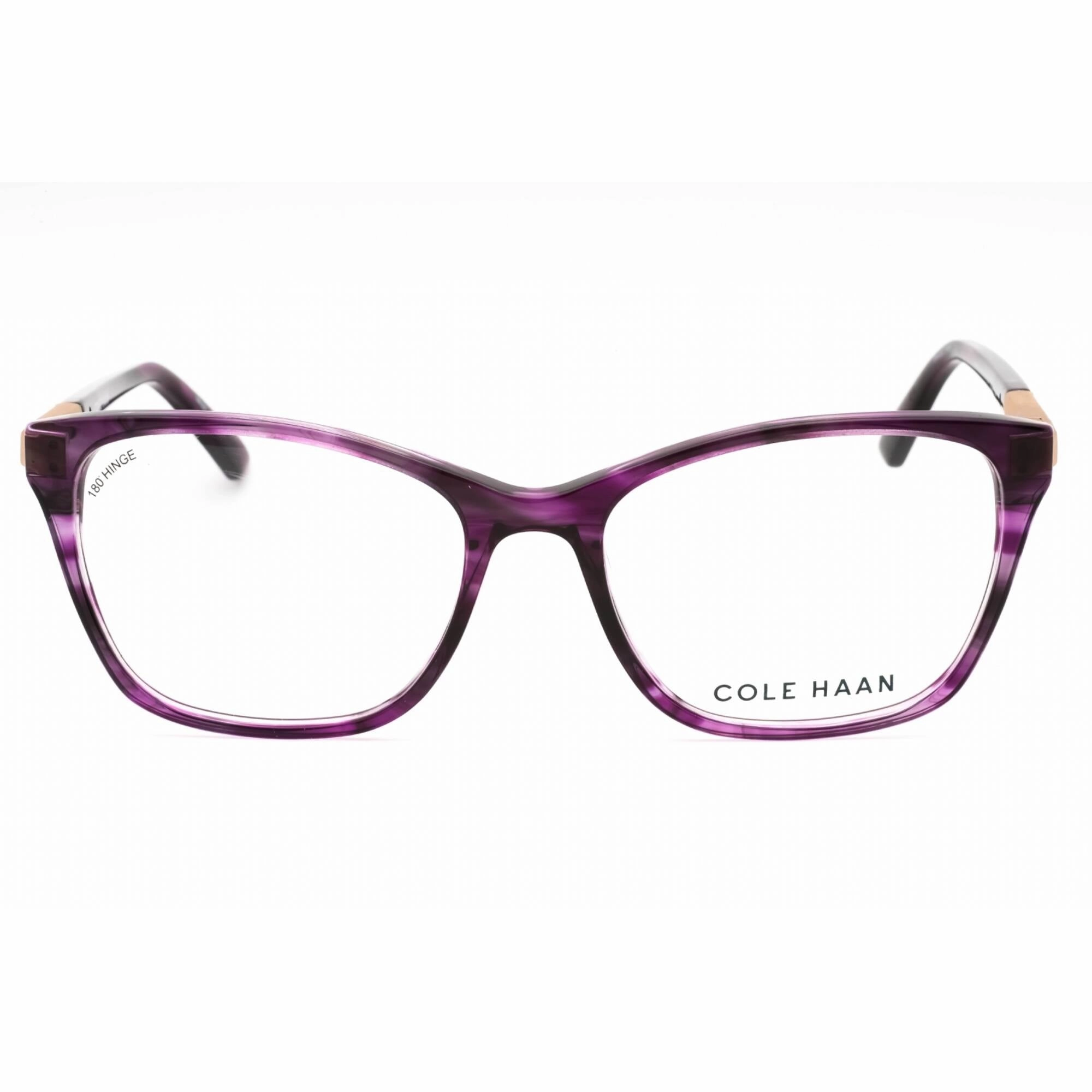 Cole Haan Women's Eyeglasses - Plum Horn Plastic Full Rim Cat Eye Frame | CH5049 510