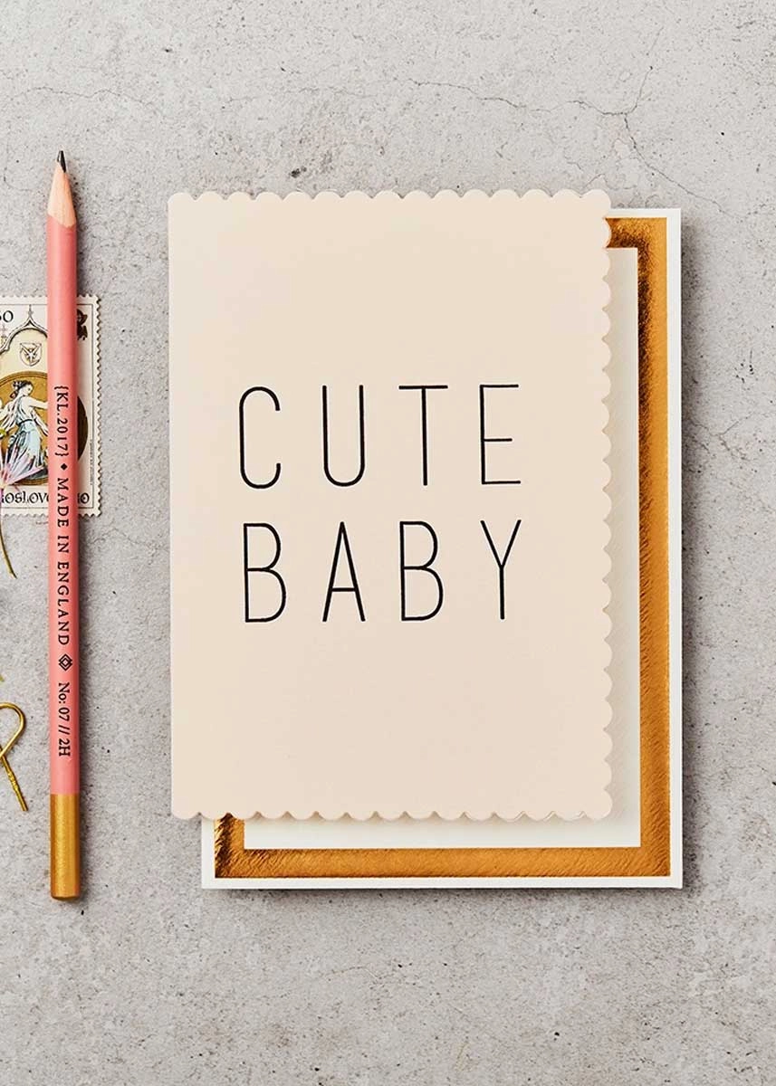 Cute Baby Pink Card
