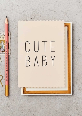 Cute Baby Pink Card