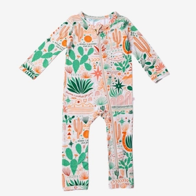 Desert Cactus Vibes | Bamboo Footless Onesie Romper | "Mama, I Wished for You"