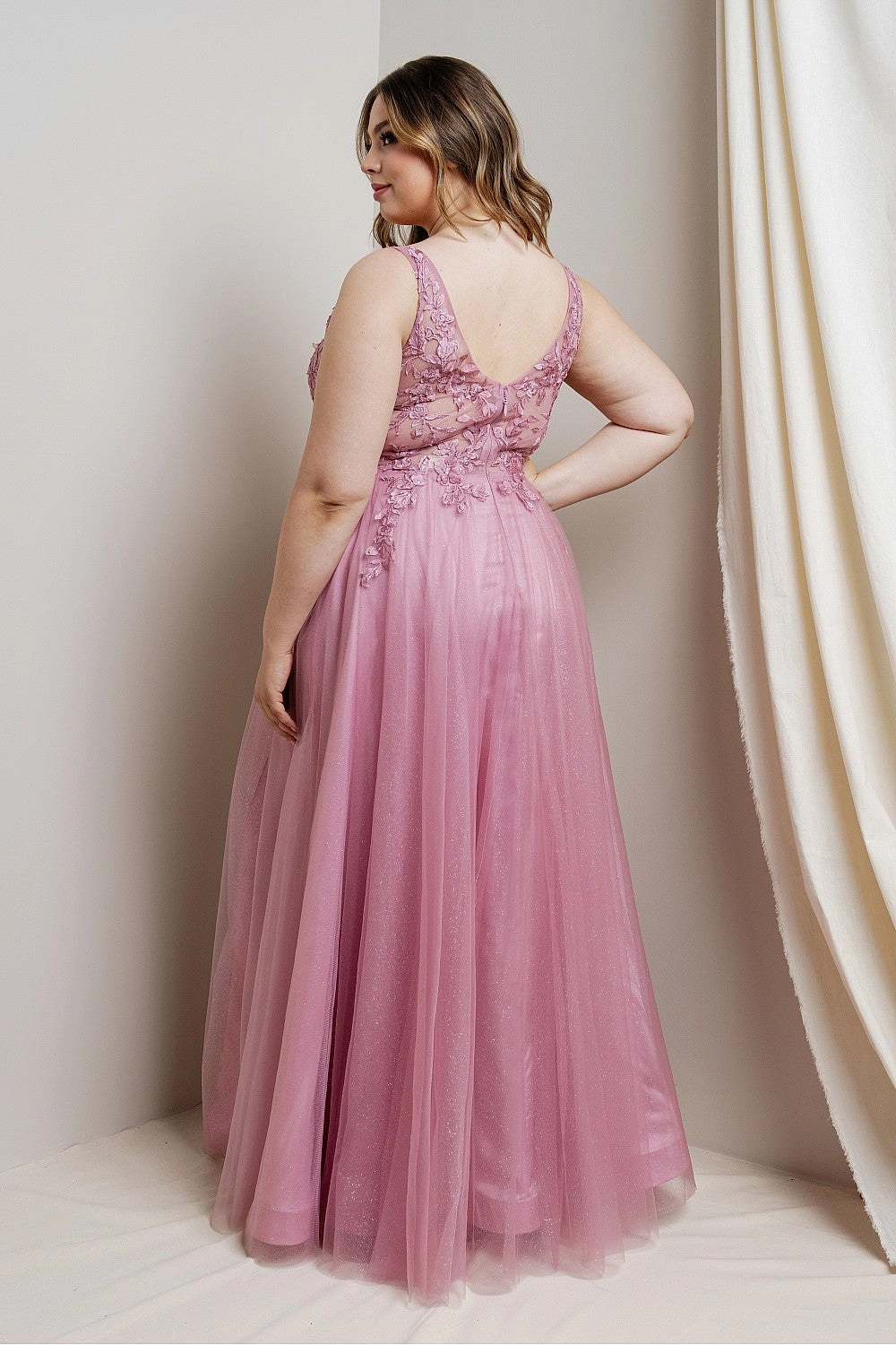 Donatella Dress in Rose - Plus