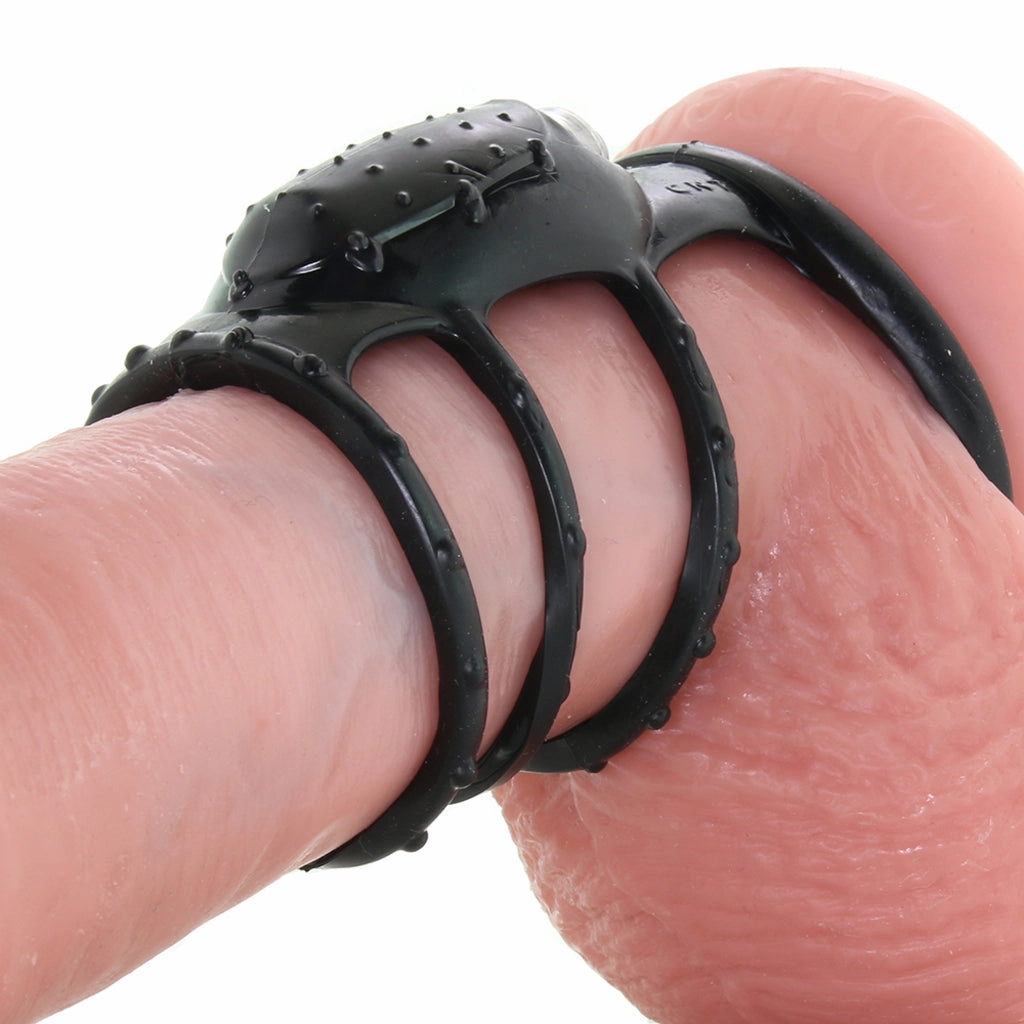 Dr. Love's Zinger Vibrating Cock Cage in Black