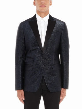 Dsquared2 Single Breasted Glitter Tailored Blazer