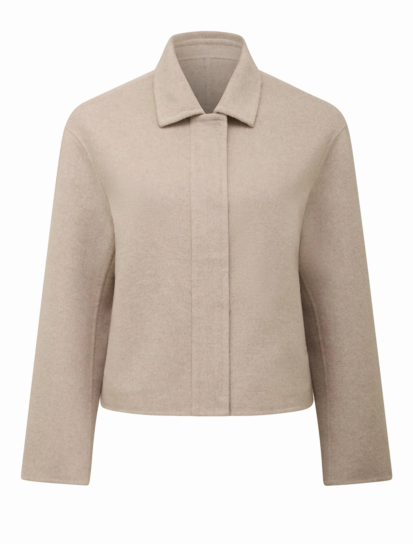 Eden Petite Zip Through Felled Jacket