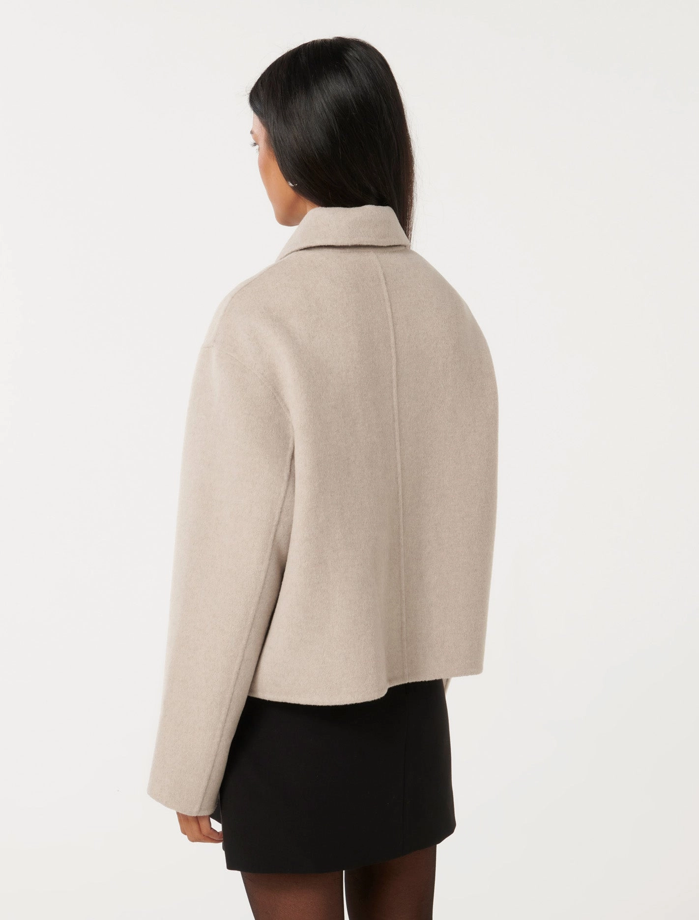Eden Petite Zip Through Felled Jacket