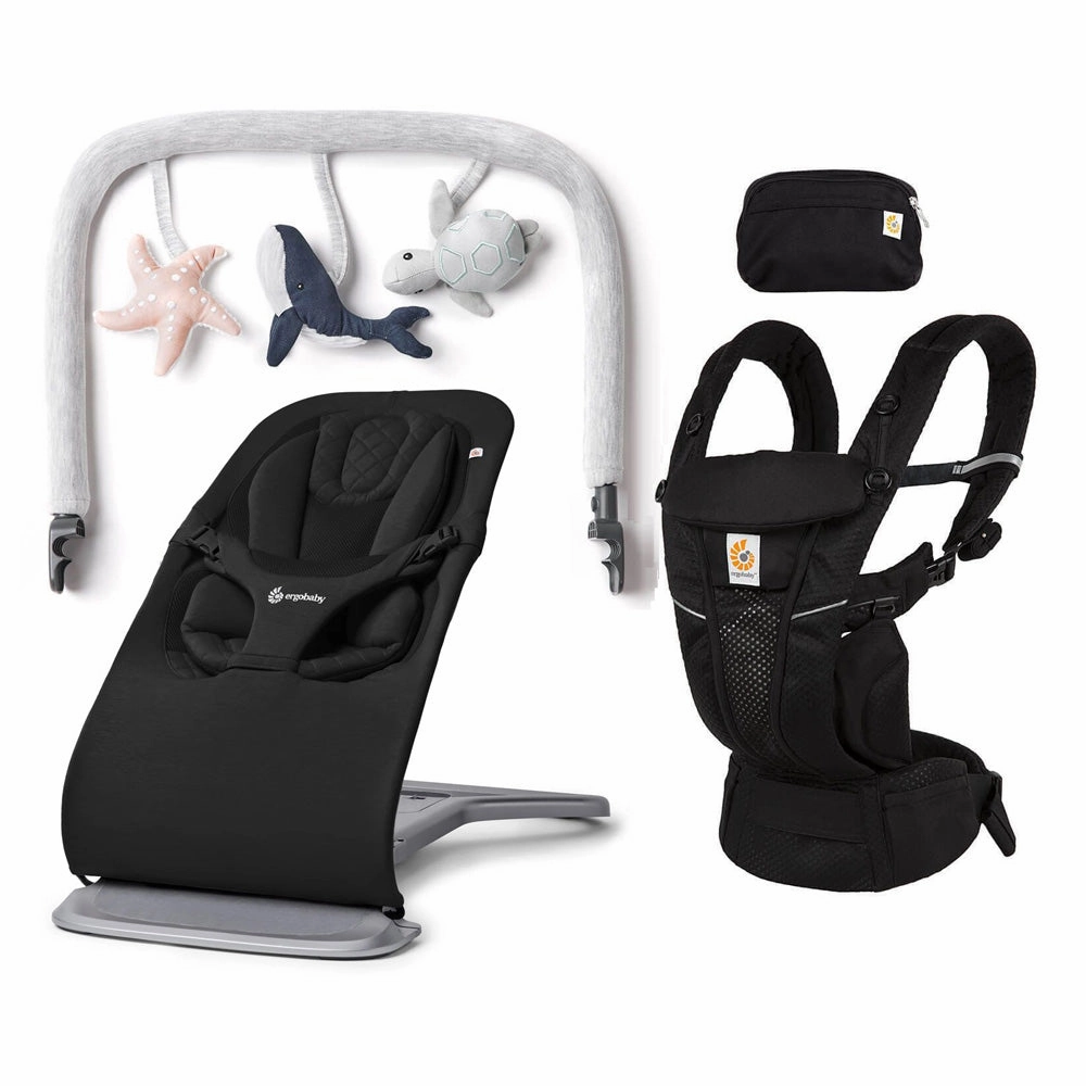 Ergobaby Omni Breeze Carrier   Evolve Bouncer Bundle