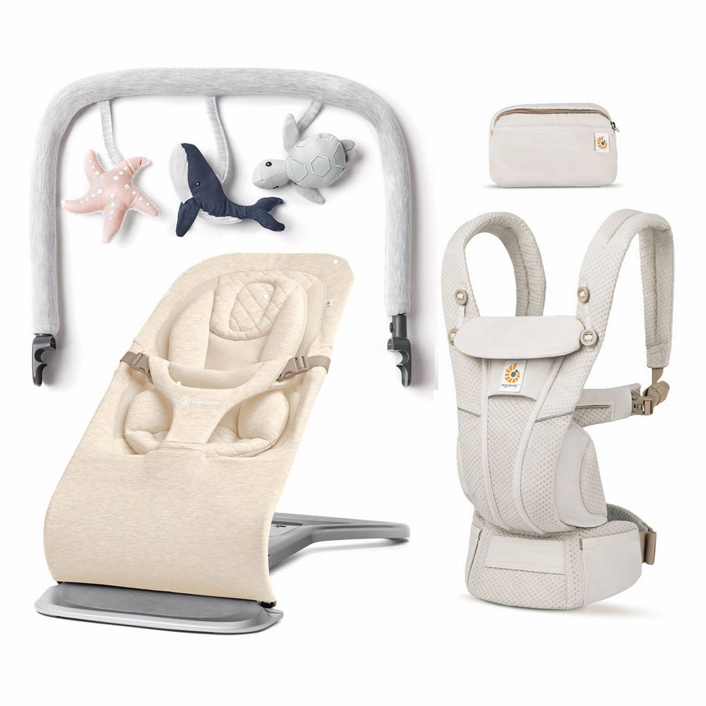 Ergobaby Omni Breeze Carrier   Evolve Bouncer Bundle