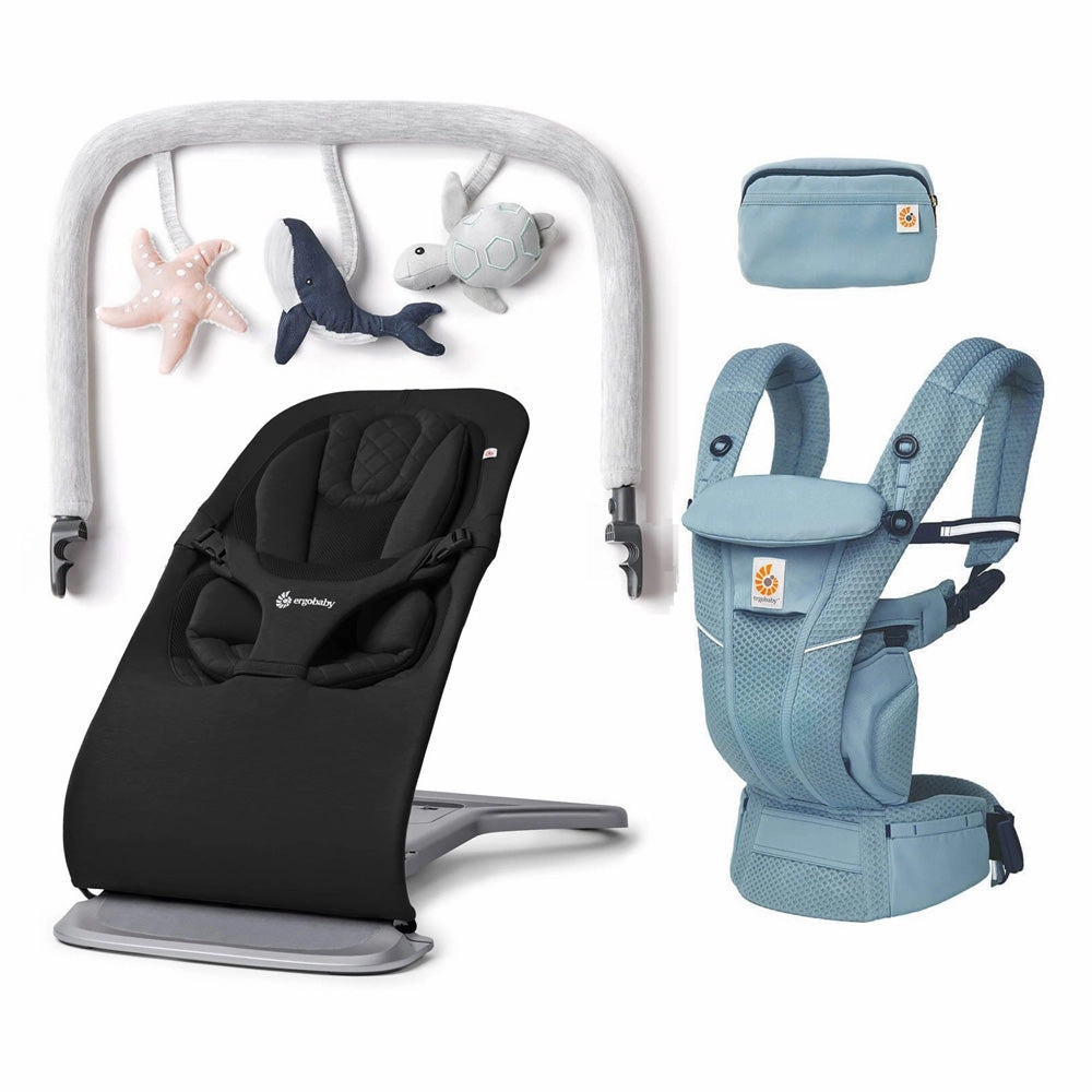 Ergobaby Omni Breeze Carrier   Evolve Bouncer Bundle