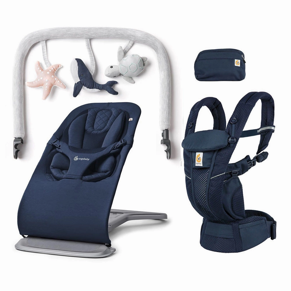 Ergobaby Omni Breeze Carrier   Evolve Bouncer Bundle