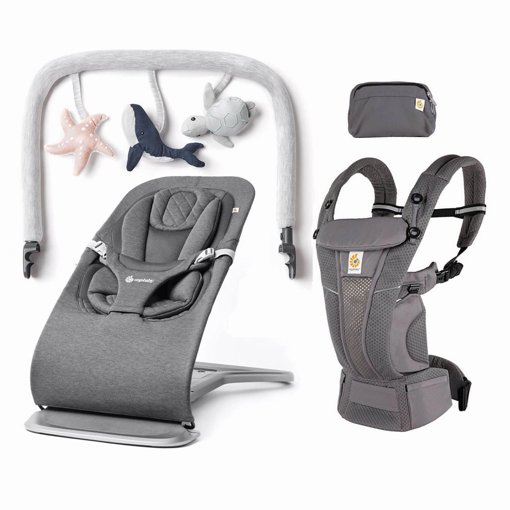 Ergobaby Omni Breeze Carrier   Evolve Bouncer Bundle