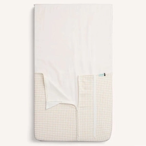 ErgoPouch Tuck Sheet Bedside Sleeper Caramel Grid