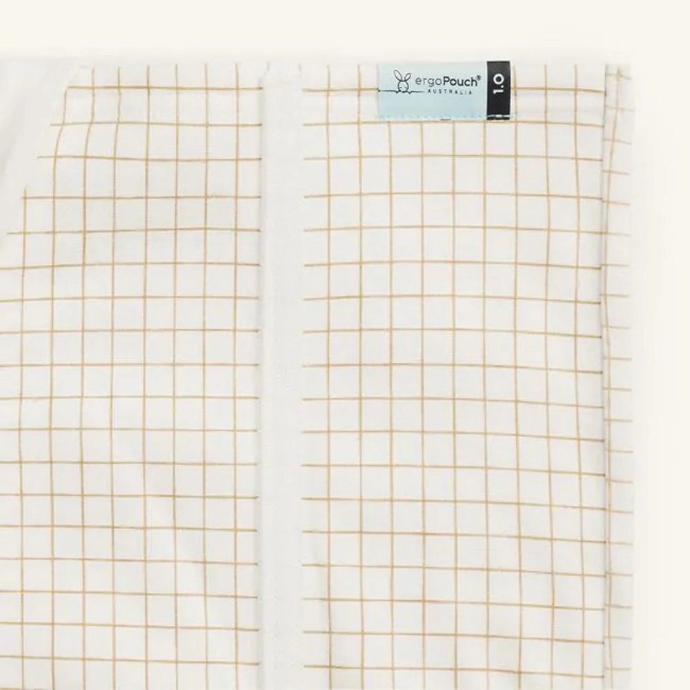 ErgoPouch Tuck Sheet Bedside Sleeper Caramel Grid