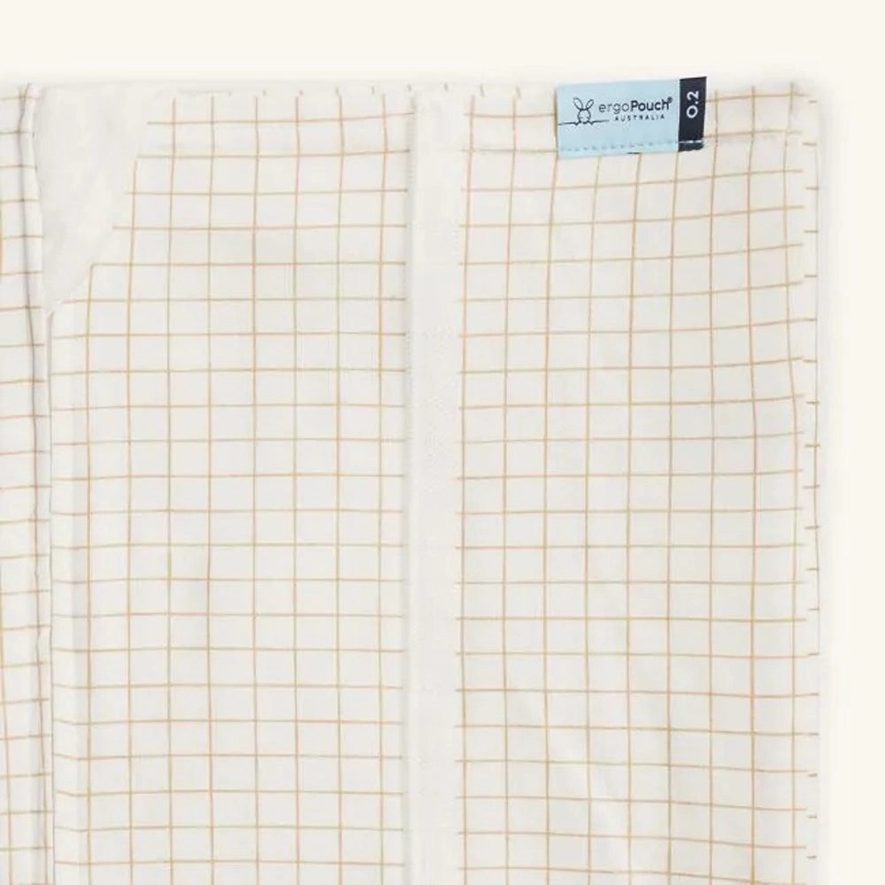 ErgoPouch Tuck Sheet Cot Caramel Grid