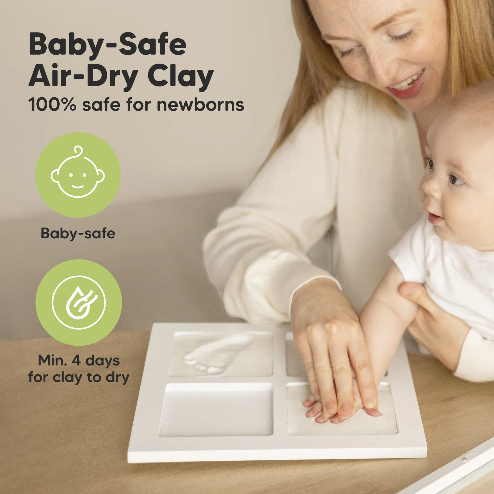 Ever Baby Hand & Footprint Keepsake Frame (Onyx Black)