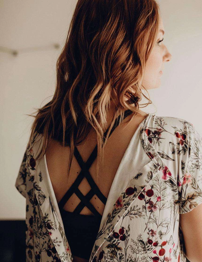 Floral Labor & Delivery Gown