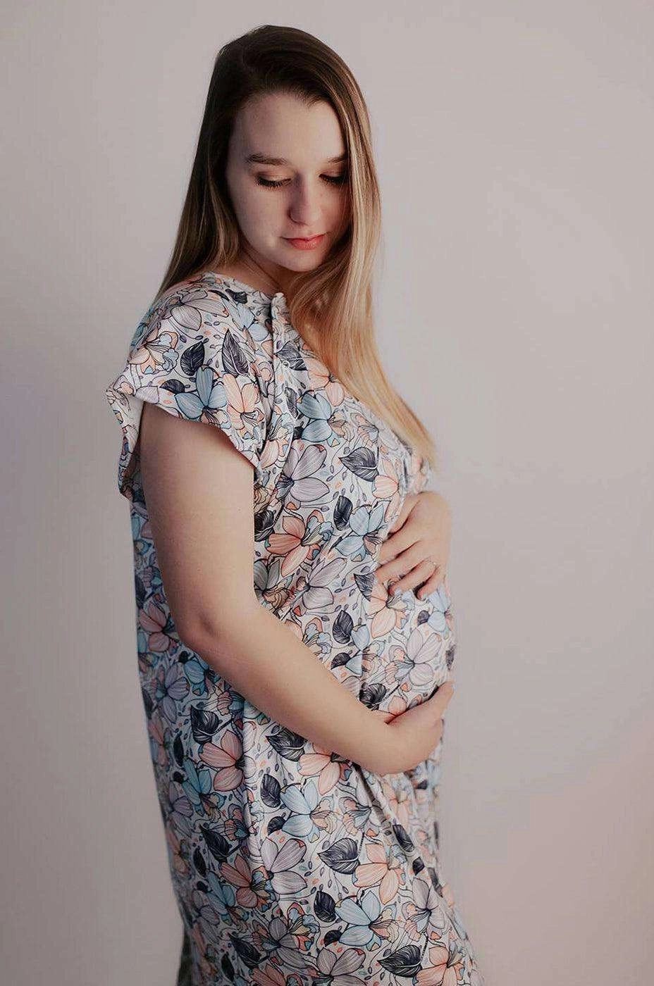 Flower Bloom Labor & Delivery Gown