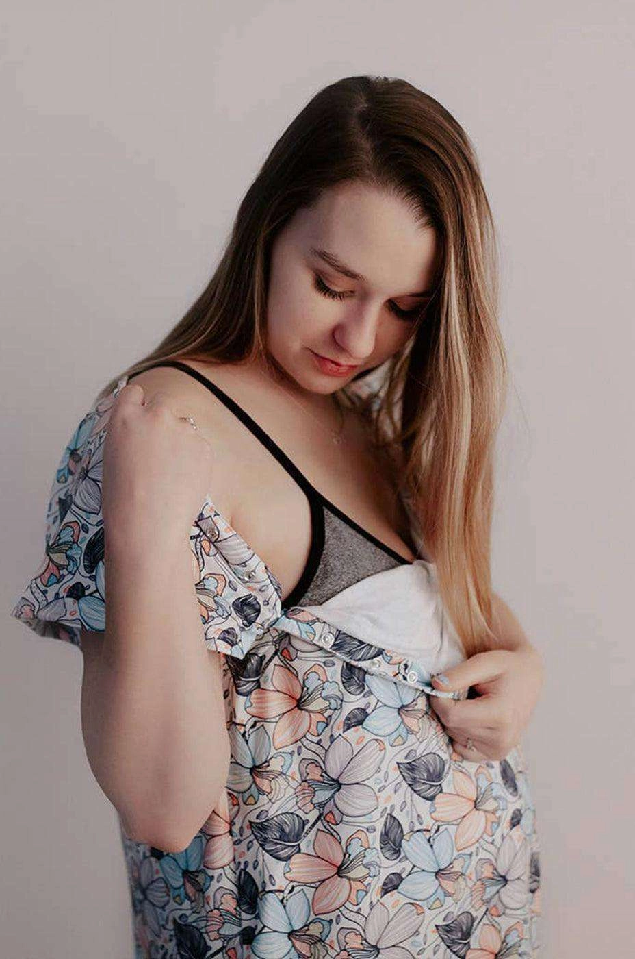 Flower Bloom Labor & Delivery Gown