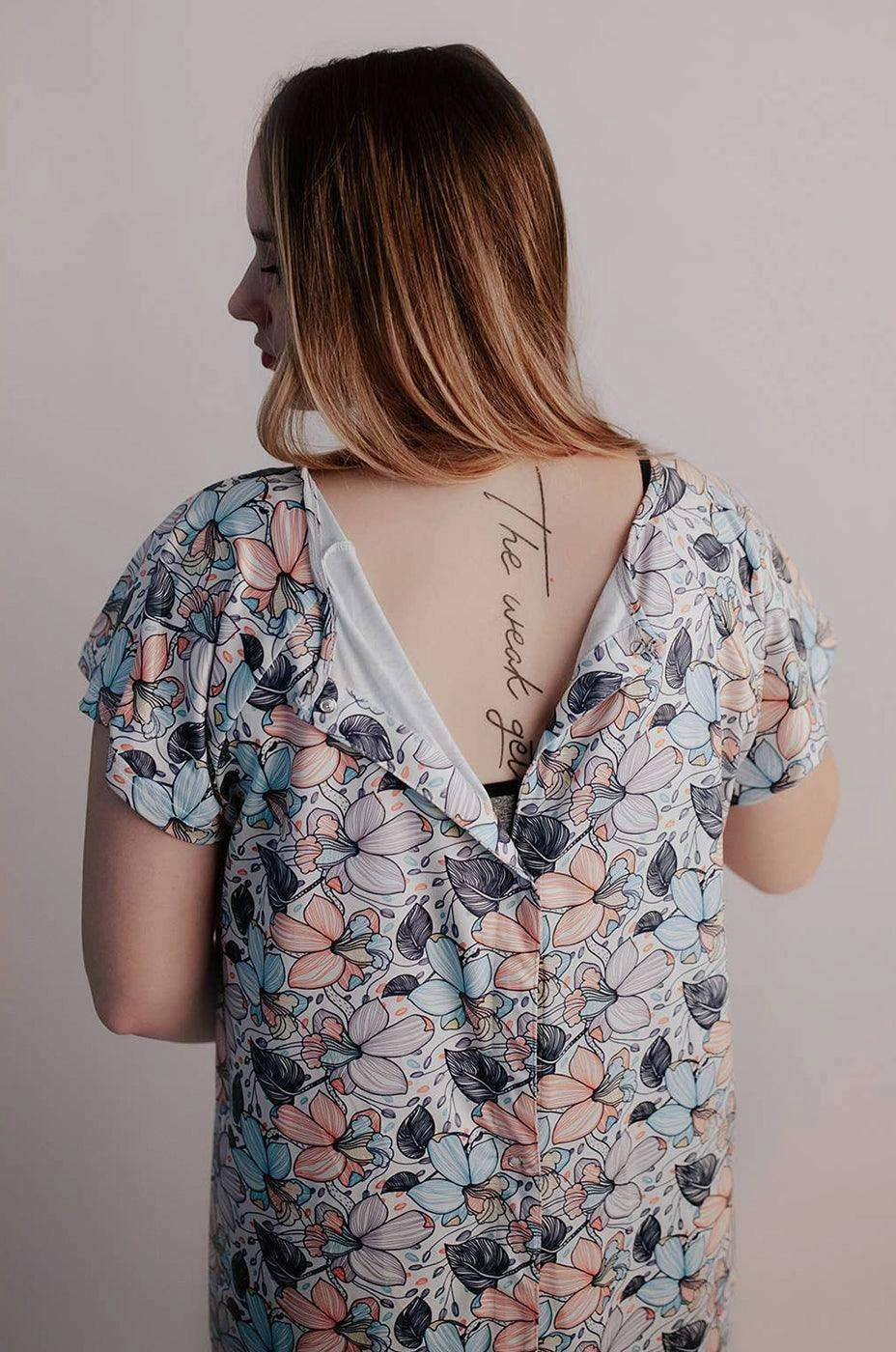 Flower Bloom Labor & Delivery Gown